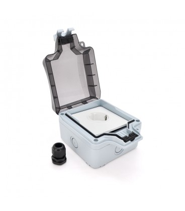 Водонепроникна настінна зовнішня розетка, 16A / 250V, IP66
