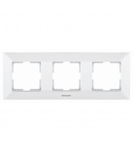 Рамка Panasonic Arkedia Slim потрійна, горизонтальна, біла