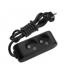 Удлинитель Panasonic X-tendia 2 гнезда, 5 м, с защитными шторками, черный