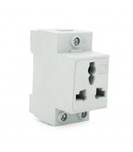 Модульная розетка Chenf Universal 3-pin на DIN-рейку, 250V/10-16A, Box