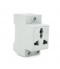 Модульна розетка Chenf Universal 3-pin на DIN-рейку, 250V/10-16A, Box
