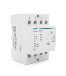 Контактор CHINT NCH8-40/40 220V,40А, 26kW, 4NO, на DIN-рейку, 85*65,5*54мм