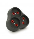 Розетка трійник без заземлення AK303B, Black, Q12