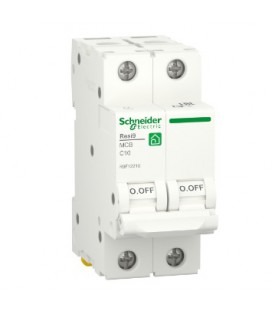 Автоматичний вимикач змінного струму  Schneider RESI9 10А, 2P, крива, 6кА