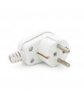 Вилка із заземленням кутова SQ-SN-03, 16A 250V, White, Q200