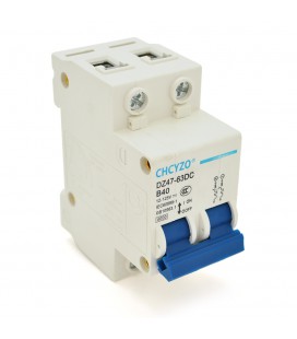 Автоматический выключатель постоянного тока CHCYZO DZ47-63DC-B40, 2P, 40A, 12-125V