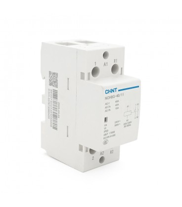 Контактор CHINT NCH8-40/11 220V,40А, 7.5kW, 1NC+1NO, на DIN-рейку, 85*65,5*36мм