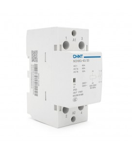 Контактор CHINT NCH8-63/20 220V,63А, 12kW, 2NO, на DIN-рейку, 85*65,5*36мм