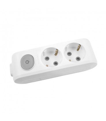 Колодка Panasonic X-tendia с заземлением 2 гнезда, с защитными шторками,с выключателем, серая