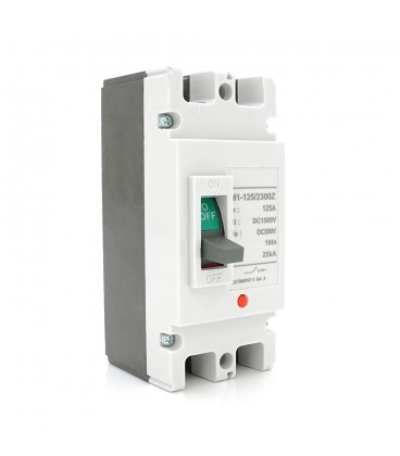 Двополюсний автомат постійного струму MCCB M1-125/2300Z, 125A, DC550-1500V, 25kA