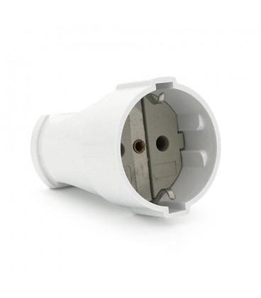 Штепсельний роз'єм з заземленням 16A 250V A102, White, Q15
