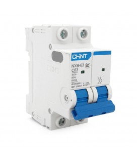 Автоматичний вимикач змінного струму CHINT  NXB-63 2P C63, 63A