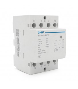 Контактор CHINT NCH8-40/22 220V,40А, 26kW, 2NC+2NO, на DIN-рейку, 85*65,5*54мм