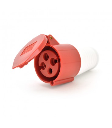 Розетка накладная SF-224, 4 полюса, 3Р+E, 32А, 380V, IP44