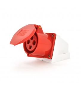 Розетка кабельна накладна SF-124, 4 контакту, 3Р + E, 32А, 380V, IP44