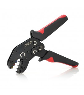 Инструмент обжимной SN-02C для обжимки клемм, 0.25-2.5mm2, Black-red