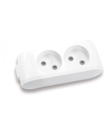 Колодка Panasonic X-tendia 2 гнезда, с защитными шторками, серая