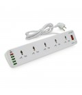 Мережевий фільтр LDNIO SC10610, 10 Розеток + 5 USB+Type-C, 2 м, перетин 3х0, 75мм, White, Box