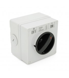 Выключатель наружного монтажа, двухсторонний вывод, IP65, AC:250V, 16A, Grey