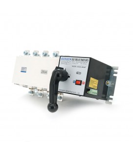 Автомат ввода резерва (АВР) четырехполюсный GCQ4P250A, 220V/250A, Отключающая способность KA:6, Винтовая фиксация, 360*177*165мм