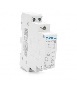 Контактор CHINT NCH8-25/02 220V,25А, 5kW, 2NC, на DIN-рейку, 85*65,5*18мм