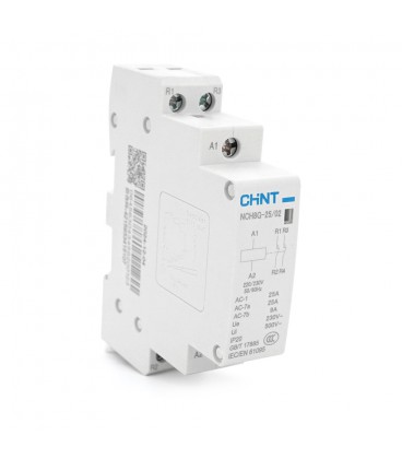 Контактор CHINT NCH8-25/02 220V,25А, 5kW, 2NC, на DIN-рейку, 85*65,5*18мм
