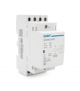 Контактор CHINT NCH8-25/40 220V,25А, 16kW, 4NO, на DIN-рейку, 85*65,5*36мм