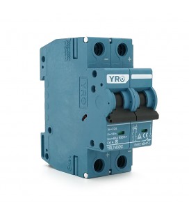 Автоматический выключатель постоянного тока YRO YRL7-63DC 2P 32A DC550V 6kA, DIN, 80*36*44.8mm