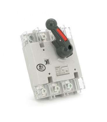 Ручний вимикач/роз'єднувач/рубильник CHINT NH40-100/3, 380V, 100A, стандартна рукоятка