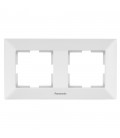 Рамка Panasonic Arkedia Slim подвійна, горизонтальна, біла