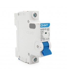 Автоматичний вимикач змінного струму CHINT  NXB-63 1P C40, 40A
