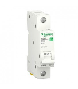 Автоматичний вимикач змінного струму  Schneider RESI9 20А, 1P, крива, 6кА