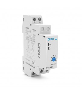 Реле часу CHINT NTE8В110M, на DIN-рейку, затримка включення-1-10хв, Ue/le: AC-15 240В/0,75А, -5°С~+40°С, 93х66,5х18,5 мм