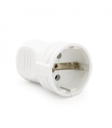 Штепсельне гніздо VIKO без заземлення 7.5А 260V. White. ПВХ