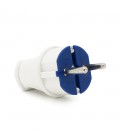 Вилка з заземленням 10 / 16А 250V A712, White, Q20