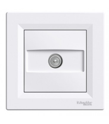 Розетка TV Schneider Asfora, Білий