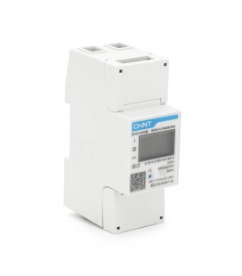 Однофазный электронный счетчик CHINT DDSU666-220V-5-80A, однофазный (без коммуникации) на DIN-рейку, 220V, 80A, LCD, 85*36*65mm