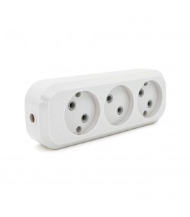 Блок розеток для удлинителя 250V TMBR-3W, 3 гнезда без заземления Q200