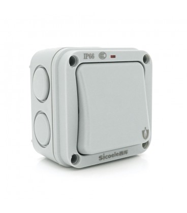 Вимикач одинарний зовнішнього монтажу SL-1, водонепроникний, IP66, AC: 110-250V, 10A, Grew