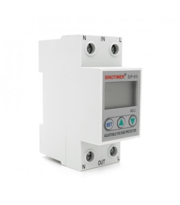 Захисне реле з контролем напруги SVP-915, 80A, 220В, на DIN-рейку, 35х65х85 мм