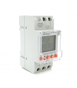Реле часу Sinotimer TM920BK, на DIN-рейку, LCD, програмований, змінна батарея, 30А, 85-265V, 87х65х36 мм