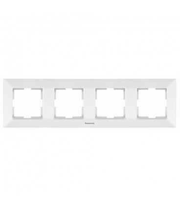 Рамка Panasonic Arkedia Slim чотирьохмісна, горизонтальна, біла