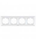Рамка Panasonic Arkedia Slim чотирьохмісна, горизонтальна, біла