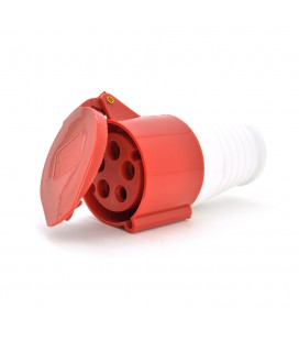 Розетка накладна SF-225, 5 полюсів, 3Р + N + E, 32А, 380V, IP44