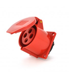 Розетка накладна пряма SF-324, 4 полюса, 3Р + E, 32А, 380V, IP44