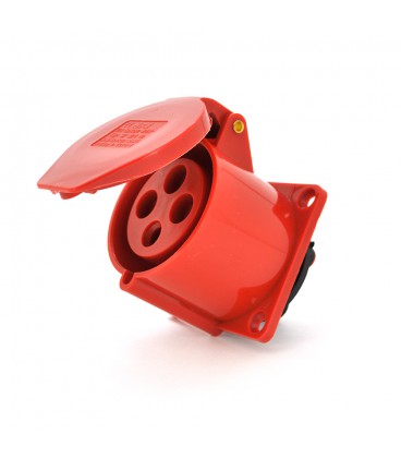 Розетка накладна пряма SF-324, 4 полюса, 3Р + E, 32А, 380V, IP44