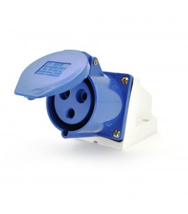 Розетка кабельна накладна SF-113, 3 контакту, 2Р + E, 16А, 380V, IP44