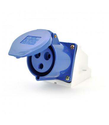 Розетка кабельна накладна SF-113, 3 контакту, 2Р + E, 16А, 380V, IP44