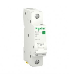 Автоматичний вимикач змінного струму  Schneider RESI9 6А, 1P, крива, 6кА