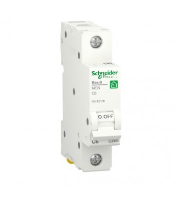 Автоматичний вимикач змінного струму  Schneider RESI9 6А, 1P, крива, 6кА
